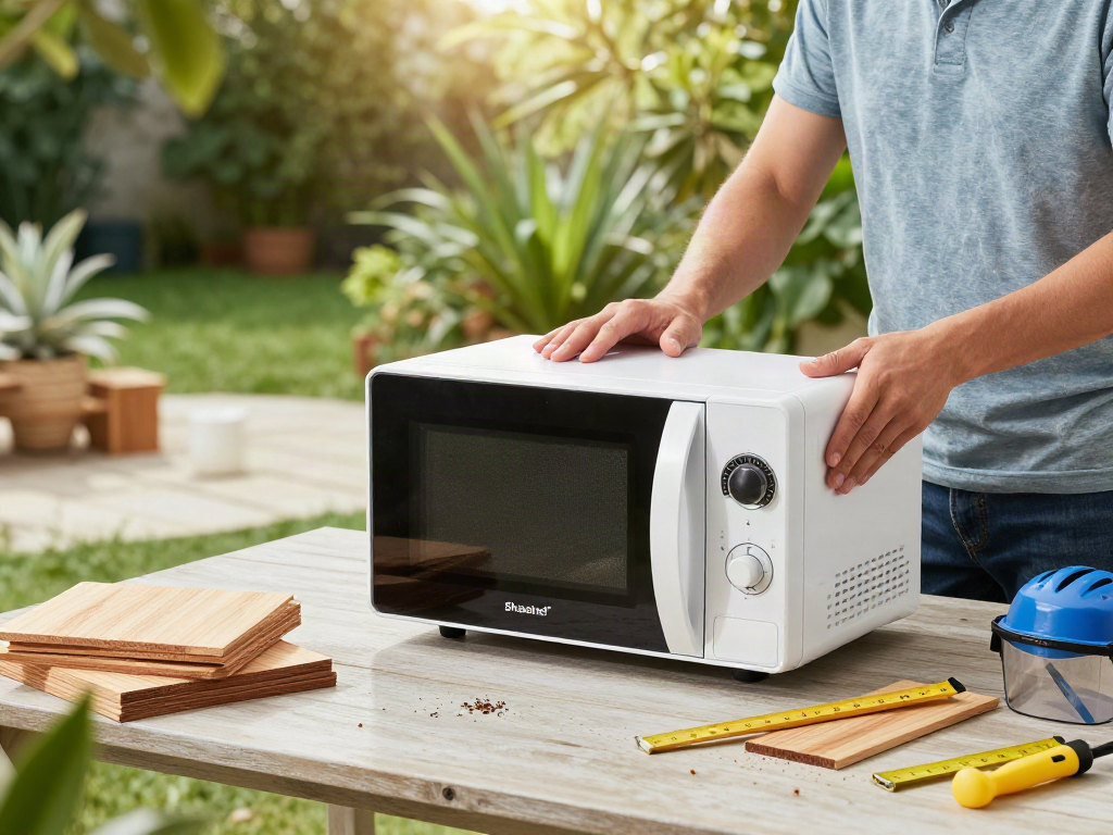 Traitement chimique de Shashel® pour les insectes de bois dans un jardin moderne.
