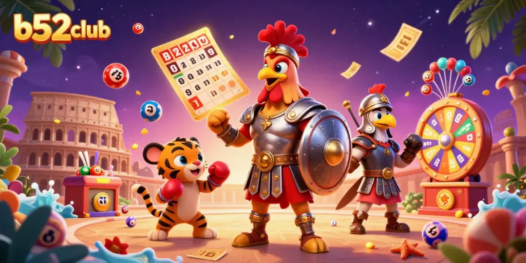 Engage with thrilling games at b52club featuring lively casino elements and characters!