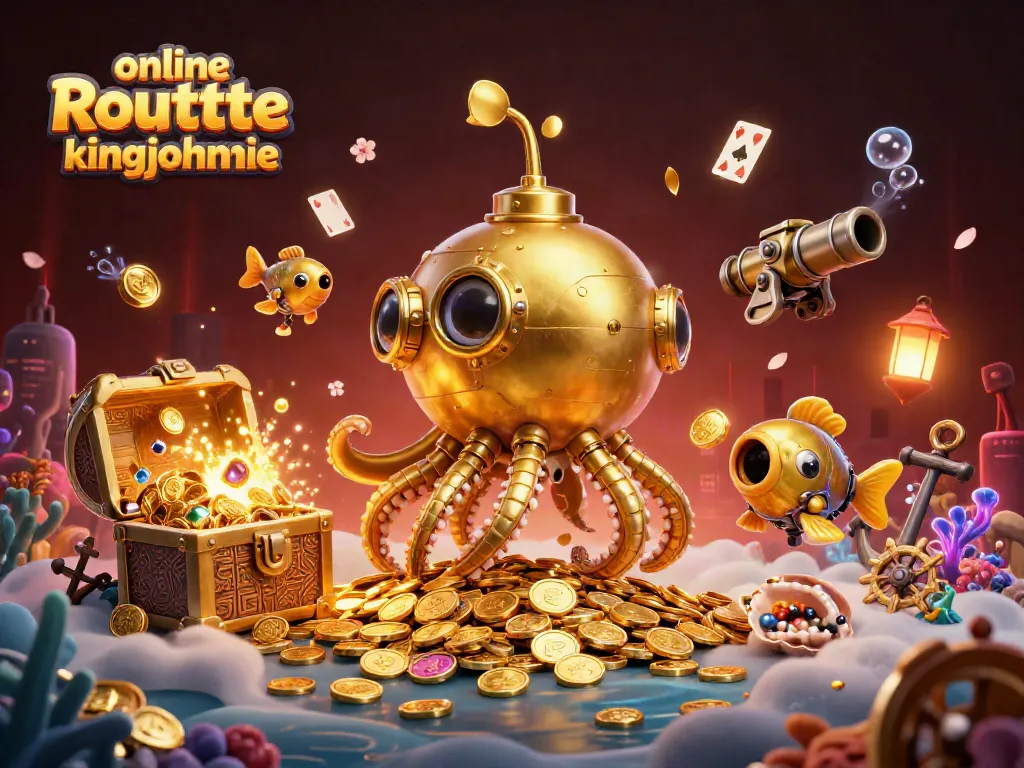 Engage in online roulette kingjohnnie while exploring a treasure-filled underwater scene.